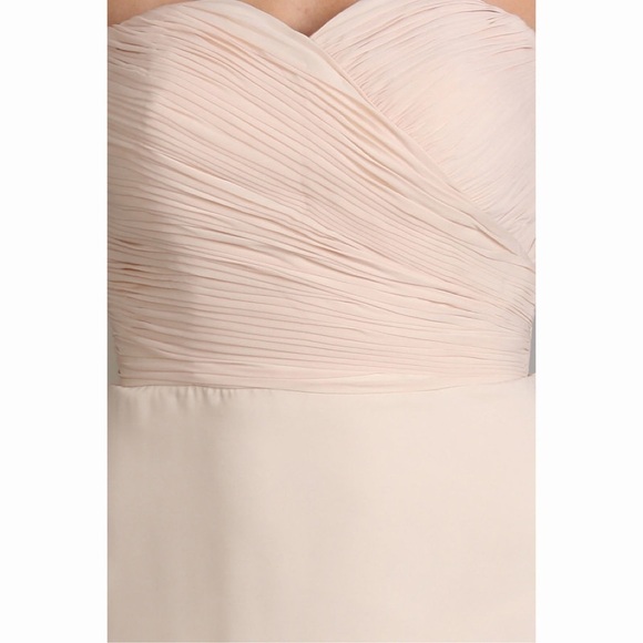 Ny0252 Pleated Champagne Dress - Picture 4 of 5